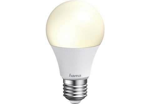 Bombilla inteligente - Hama WiFi LED Light E27, 10 W, Regulable, De 2700 K a 6500 K, Blanco