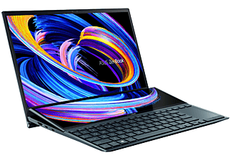 ASUS Zenbook Duo 14 (UX482EA-HY054T) Intel® Evo™, Notebook mit 14 Zoll Display, Intel® Core™ i7 Prozessor, 16 GB RAM, 512 GB SSD, Intel Iris Xe Graphics, Celestial Blue
