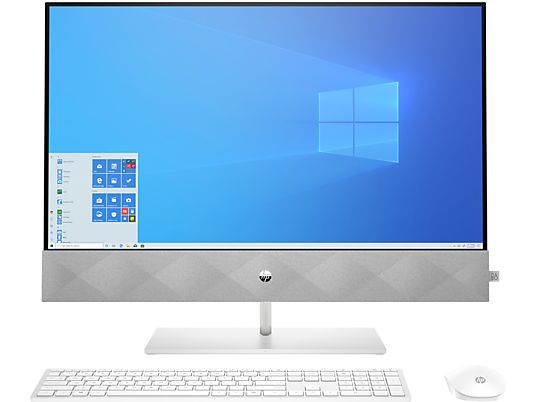 All in One - HP Pavilion 27-d0024ns, 27" FHD, Intel® Core™ i3-10300T, 8 GB, 512 GB SSD, W10, Blanco