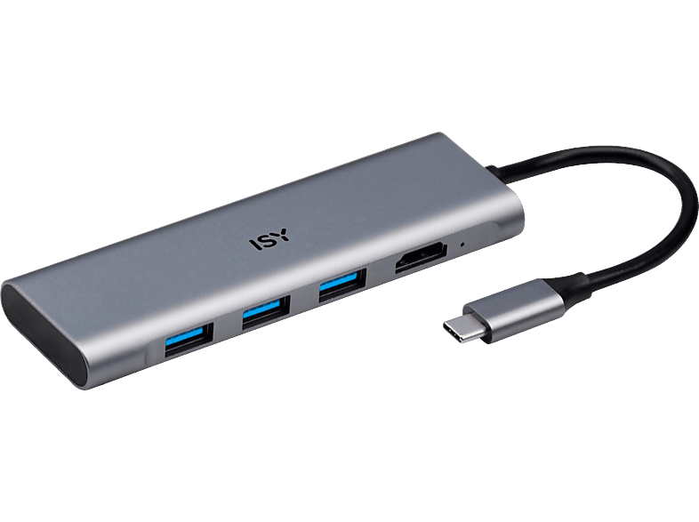 ISY IAD-1016 USB Adapter, Silber