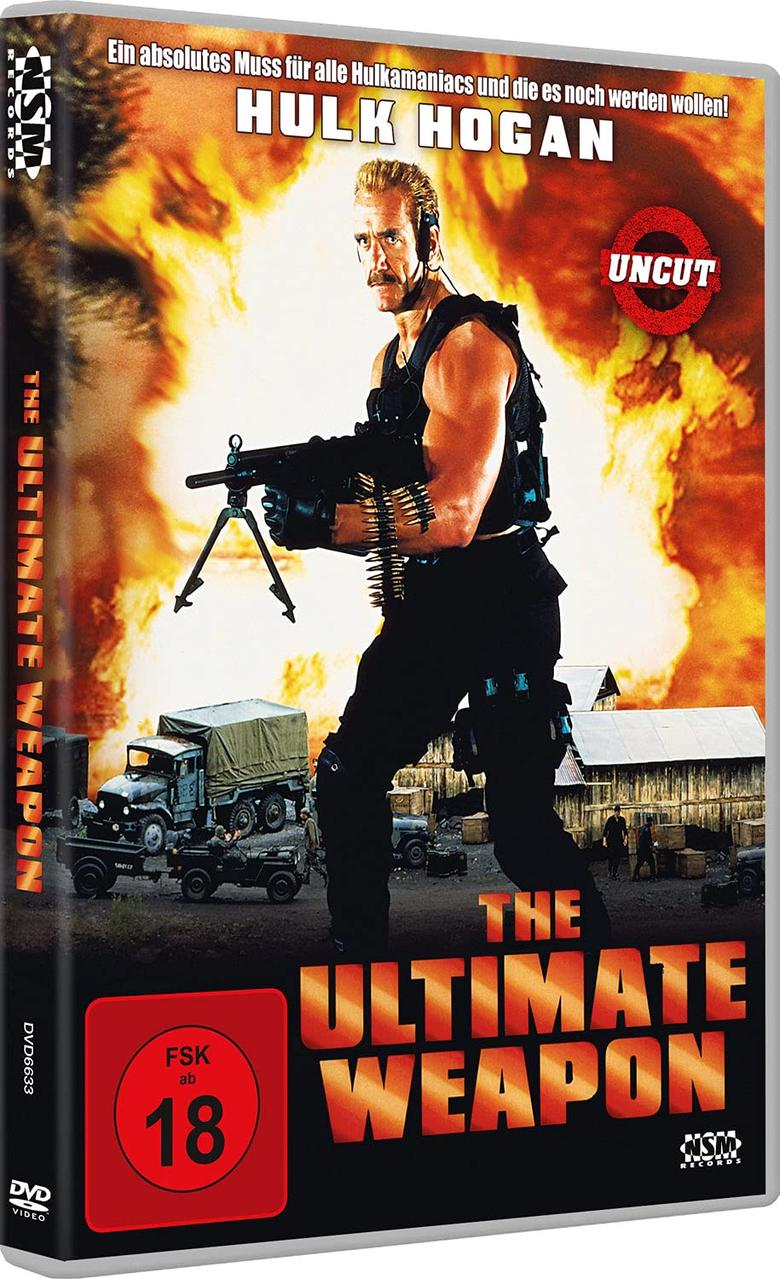Filmcover des Films "The Ultimate Weapon". Hulk Hogan ist auf dem Cover, hält eine Waffe.