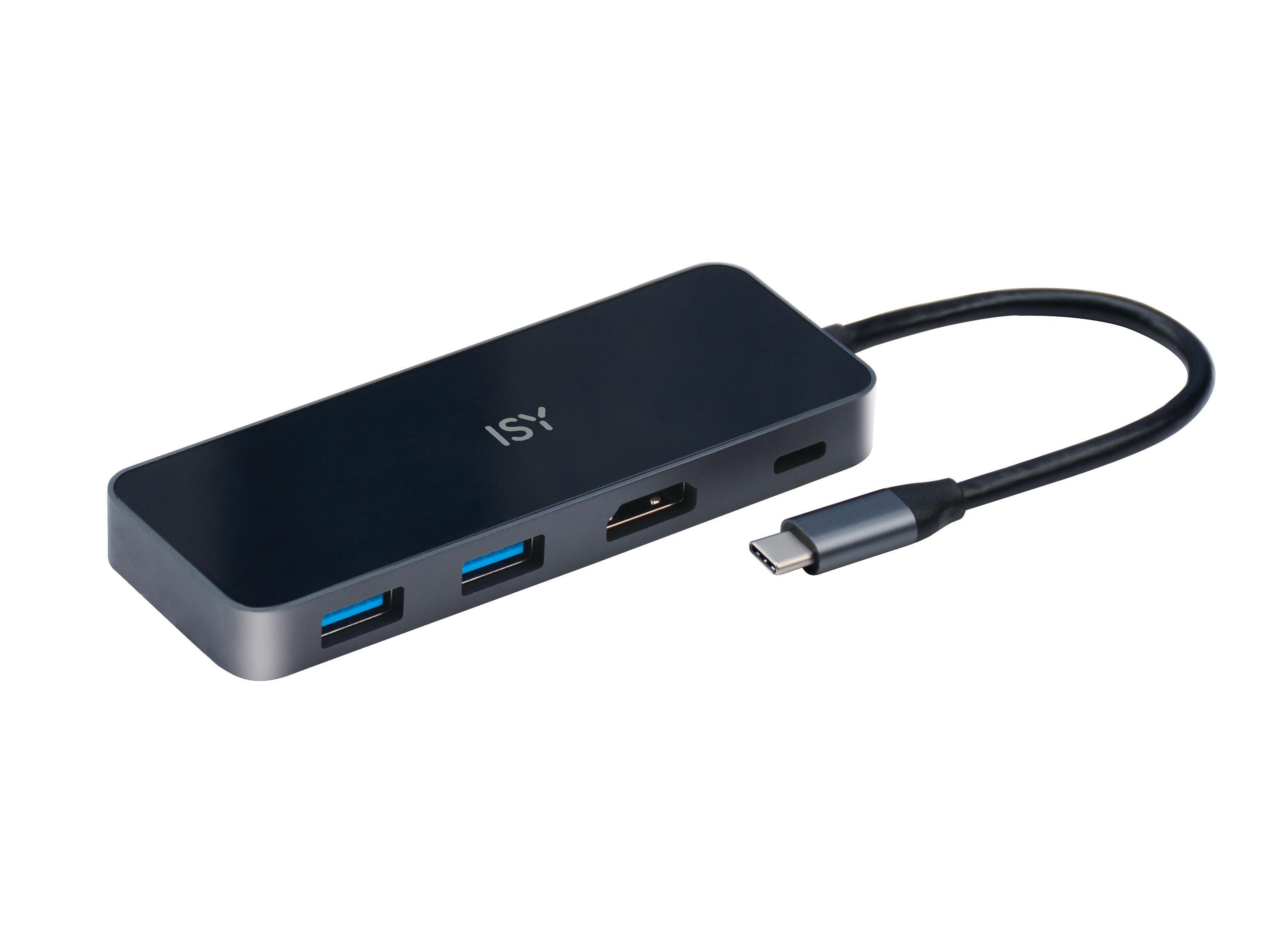 ISY IAD-1028 USB-C Adapter, Silber