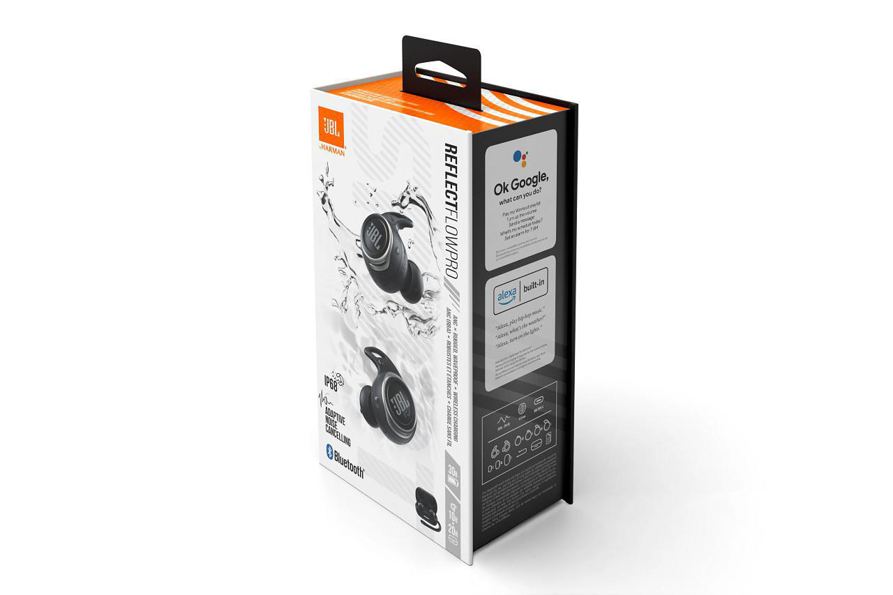 JBL Reflect Flow Pro+, In-ear Kopfhörer Bluetooth Black