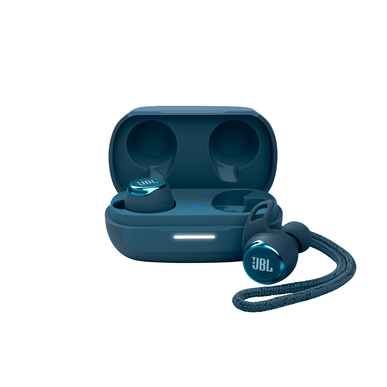 JBL Reflect Flow Pro+, In-ear Kopfhörer Bluetooth Blue