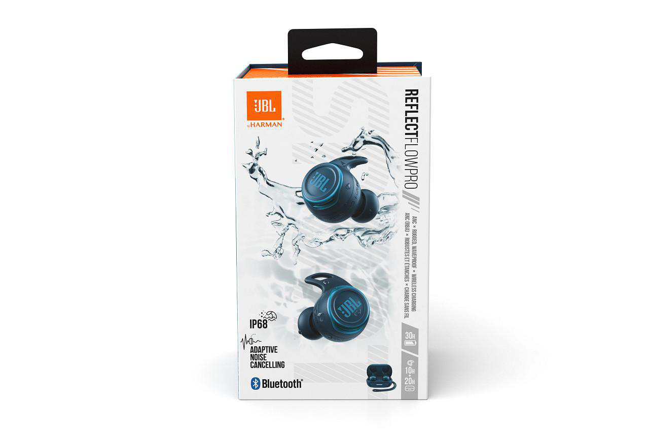 JBL Reflect Flow Pro+, In-ear Kopfhörer Bluetooth Blue