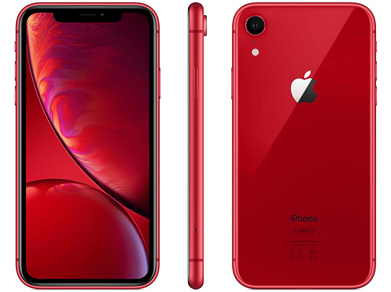 Apple iPhone XR, Rojo, 64 GB, 3 GB RAM, 6.1