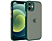 CASE AND PRO iPhone12 Mini műanyag tok, zöld-narancs (MATT-IPH1254-GO)