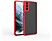 CASE AND PRO Samsung S21 Plus műanyag tok,piros-fekete (MATT-S21P-RBK)