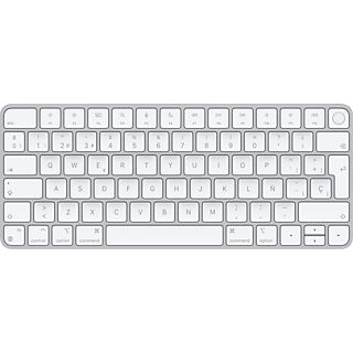 APPLE Magic Keyboard con Touch ID. Inalámbrico y Recargable, USB-C a Lightning trenzado, Blanco