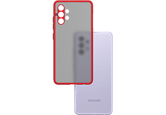CASE AND PRO Samsung A32 4G műanyag tok, piros-fekete (MATT-A32-4GRBK)
