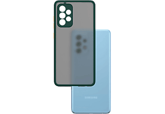 CASE AND PRO Samsung A72 5G műanyag tok, zöld-narancs (MATT-A72-5GGO)