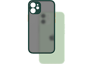 CASE AND PRO iPhone12 Mini műanyag tok, zöld-narancs (MATT-IPH1254-GO)