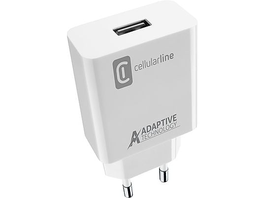 CELLULAR LINE USB Adaptive Fast Charger 15W - Ladegerät (Weiss)