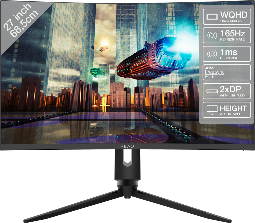 PEAQ Monitor PMO PMO G270 27" QHD (PMO G270-CQK)