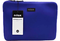 Funda portátil - Nilox NXF1403, Para portátil de 14.1", Universal, Neopreno, Azul