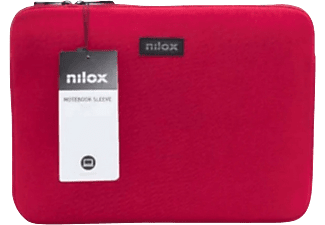 Funda portátil - Nilox NXF1404, Para portátil de 14.1", Universal, Neopreno, Rojo