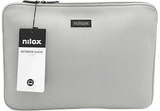 Funda portátil - Nilox NXF1502, Para portátil de 15.6", Universal, Neopreno, Gris