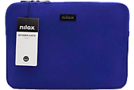 Funda portátil - Nilox NXF1503, Para portátil de 15.6", Universal, Neopreno, Azul