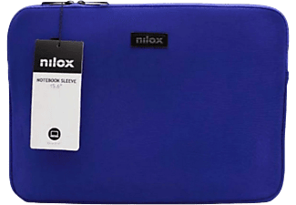 Funda portátil Nilox NXF1503, Para portátil 15.6", Universal, Neopreno, Azul