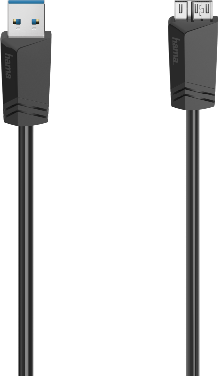 HAMA FIC USB-micro USB kábel, 1,5 méter, 3.0, 3 Gbit/S (200627)