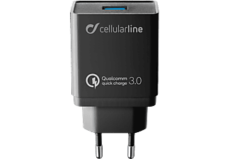 CELLULARLINE USB Charger 18W - Ladegerät (Schwarz)