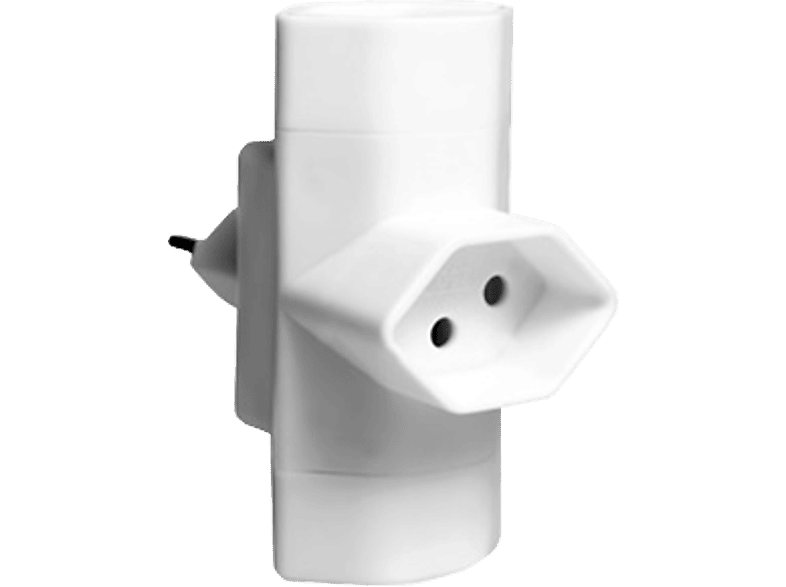 SCHOENENBERGER 06.480.WS - Abzweigstecker (Weiss)