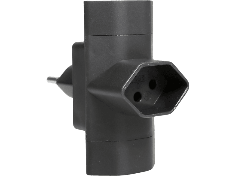 SCHOENENBERGER 06.480.SZ - Abzweigstecker (Schwarz)