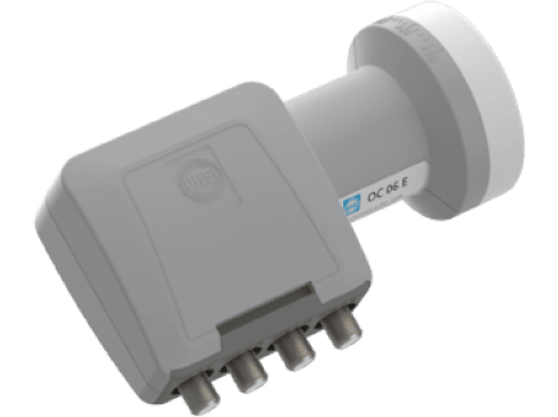 Wisi OC 06E QUAD LNC 40MM, M. INTEGR. Multischalter, 0,3 DB rauschmass; LNB