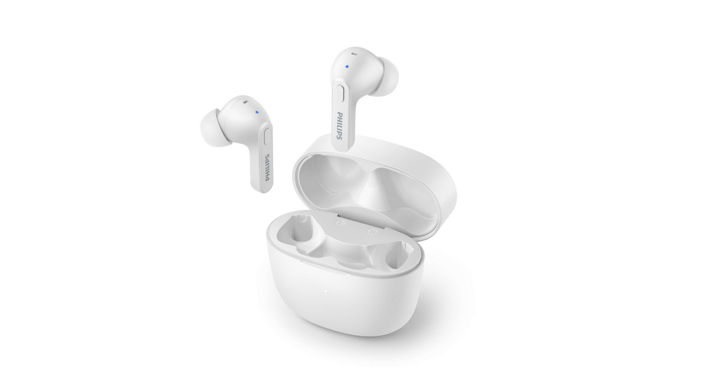 PHILIPS TAT2206WT/00, In-ear Kopfhörer Bluetooth Schwarz