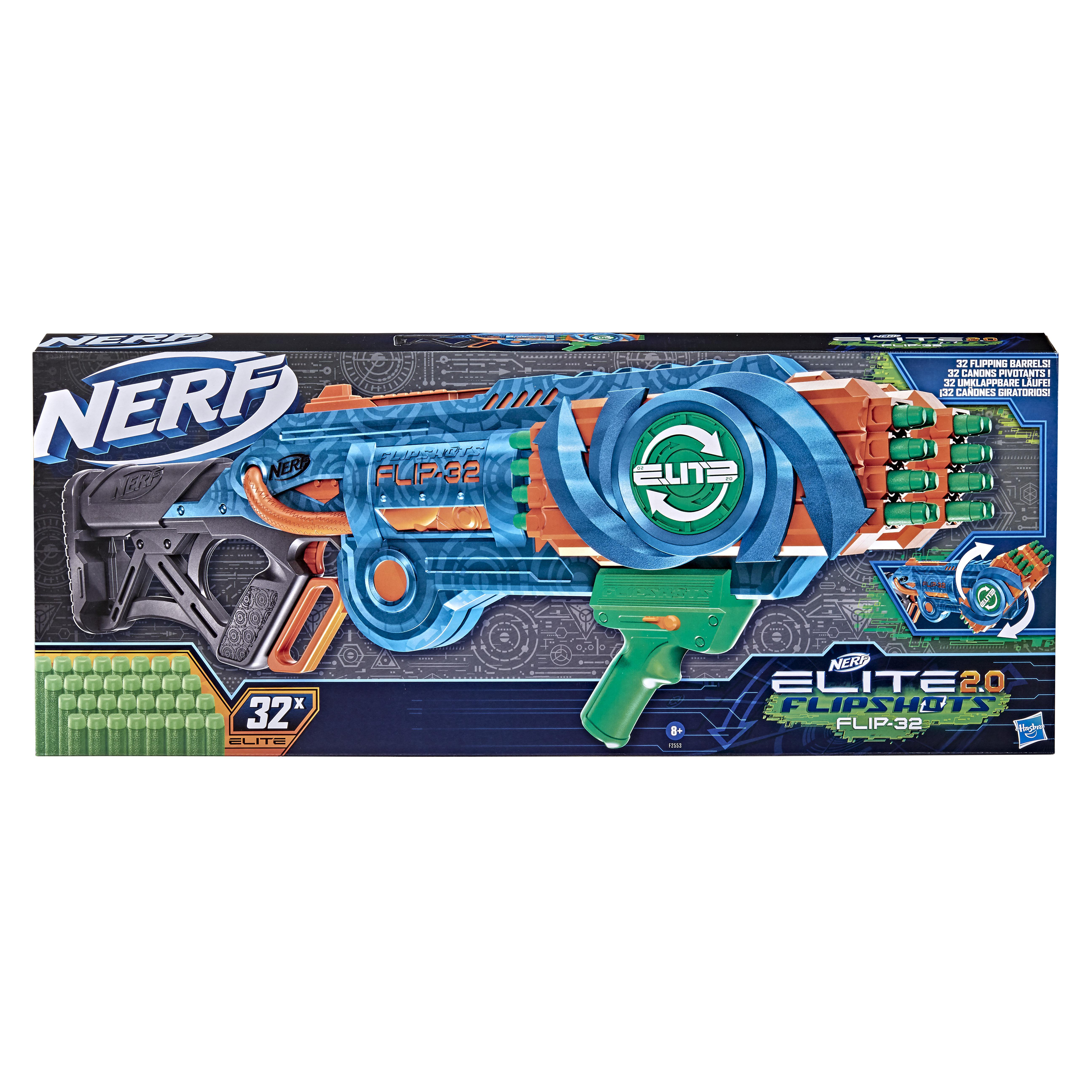 NERF F2553EU4 Mehrfarbig FLIP ELITE NER 32 Nerf 2.0 Blaster