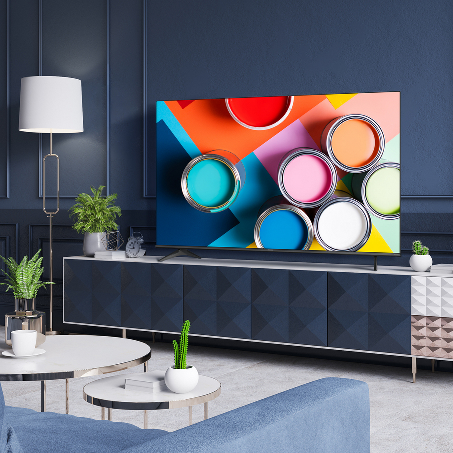 TV LED 55" - Hisense 55A6G, UHD 4K, VIDAA U 5.0, HDMI 2.1, Dolby Vision, HDR10+, Control de voz, Negro