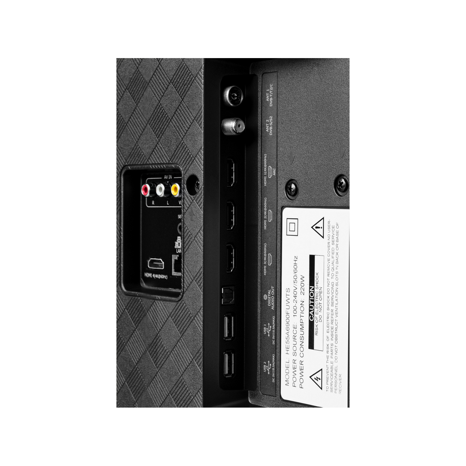 TV ULED 55" - Hisense 55U7QF, UHD 4K, FALD, Dolby Atmos, Dolby Vision, QuantumDot, SmartTV, HDR10+, Negro