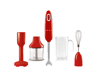 SMEG HBF02RDEU 50's Style - Set mixer a immersione (Rosso)