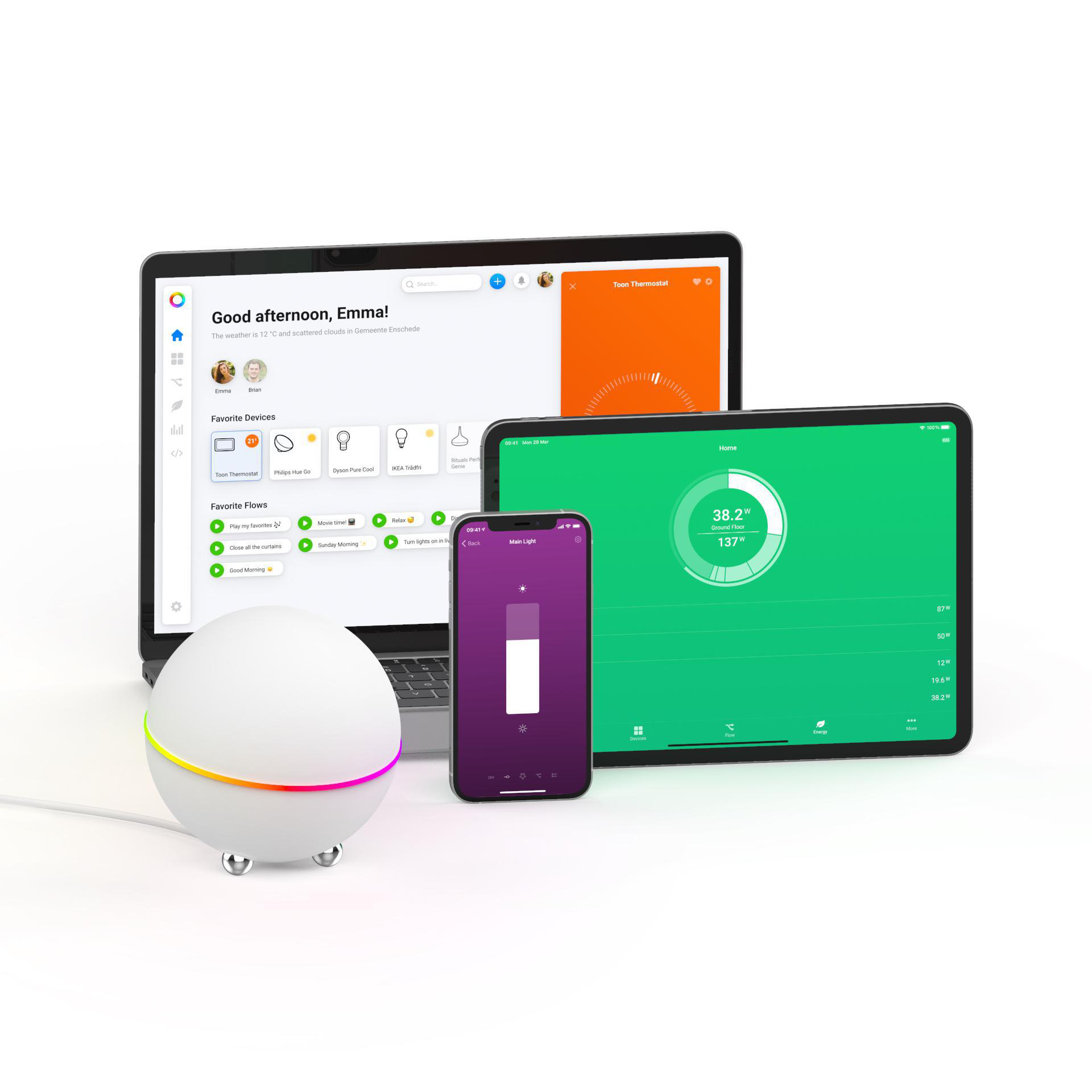 HOMEY Pro Smart Home Hub, Weiß