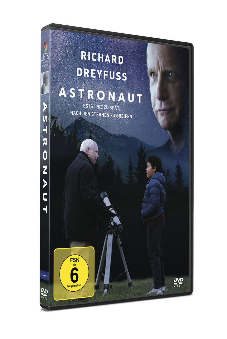 DVD-Cover für den Film Astronaut mit Richard Dreyfuss und einem Jungen.