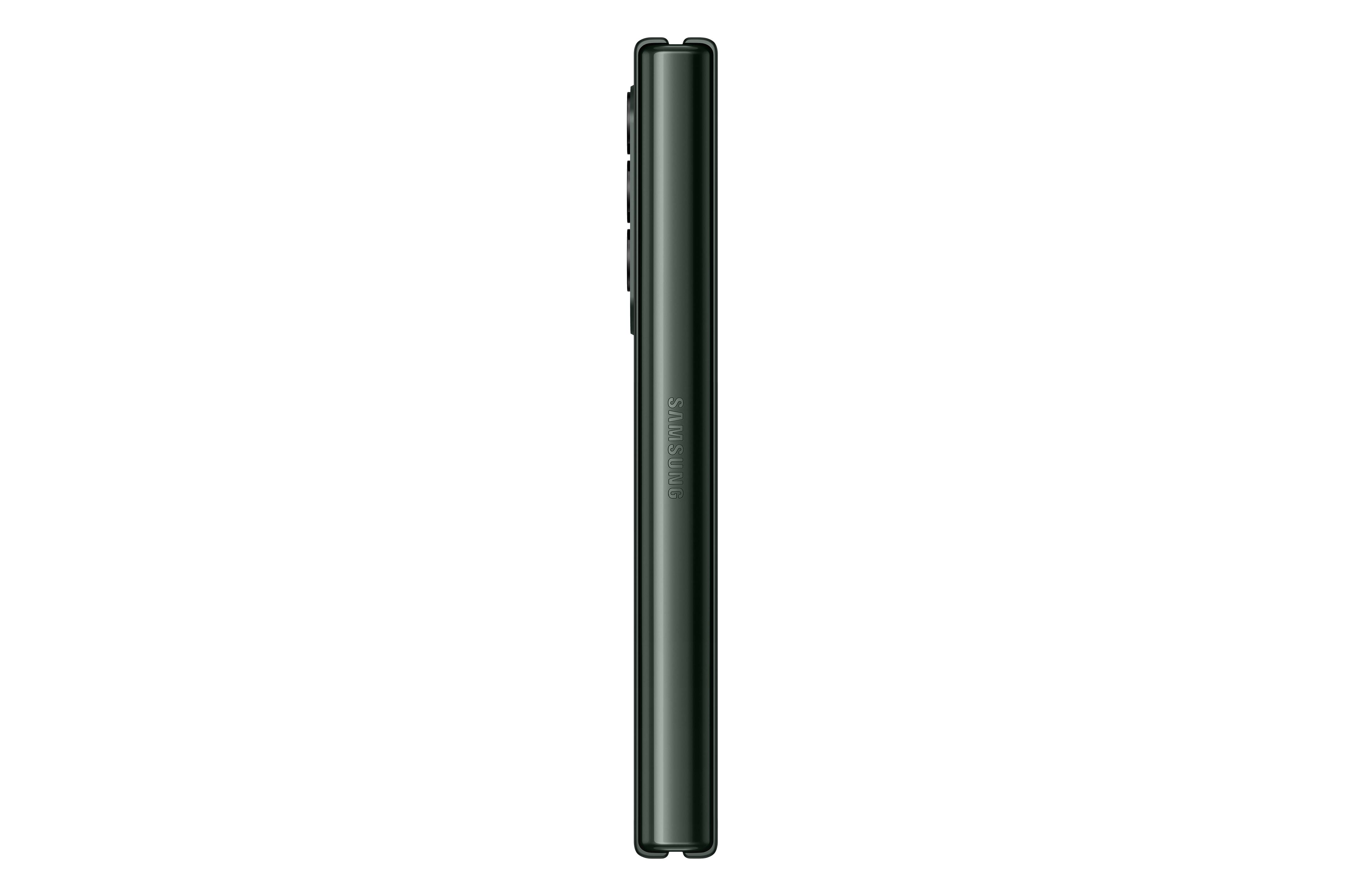 Kalemin şık tasarımını gösteren, yan görünümde siyah bir Samsung S Pen.