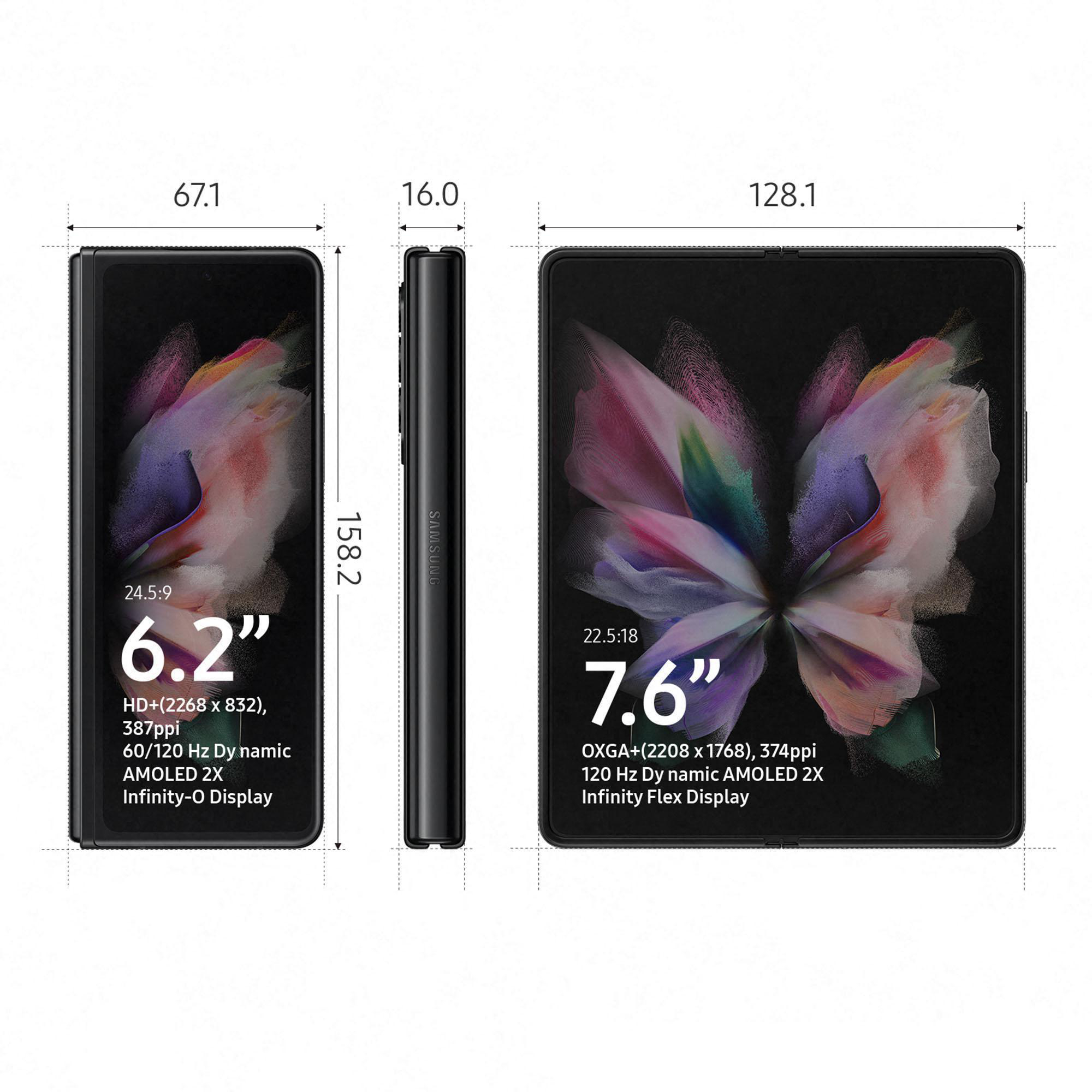 SAMSUNG Galaxy Z Fold3 5G 256 GB Phantom Black Dual SIM