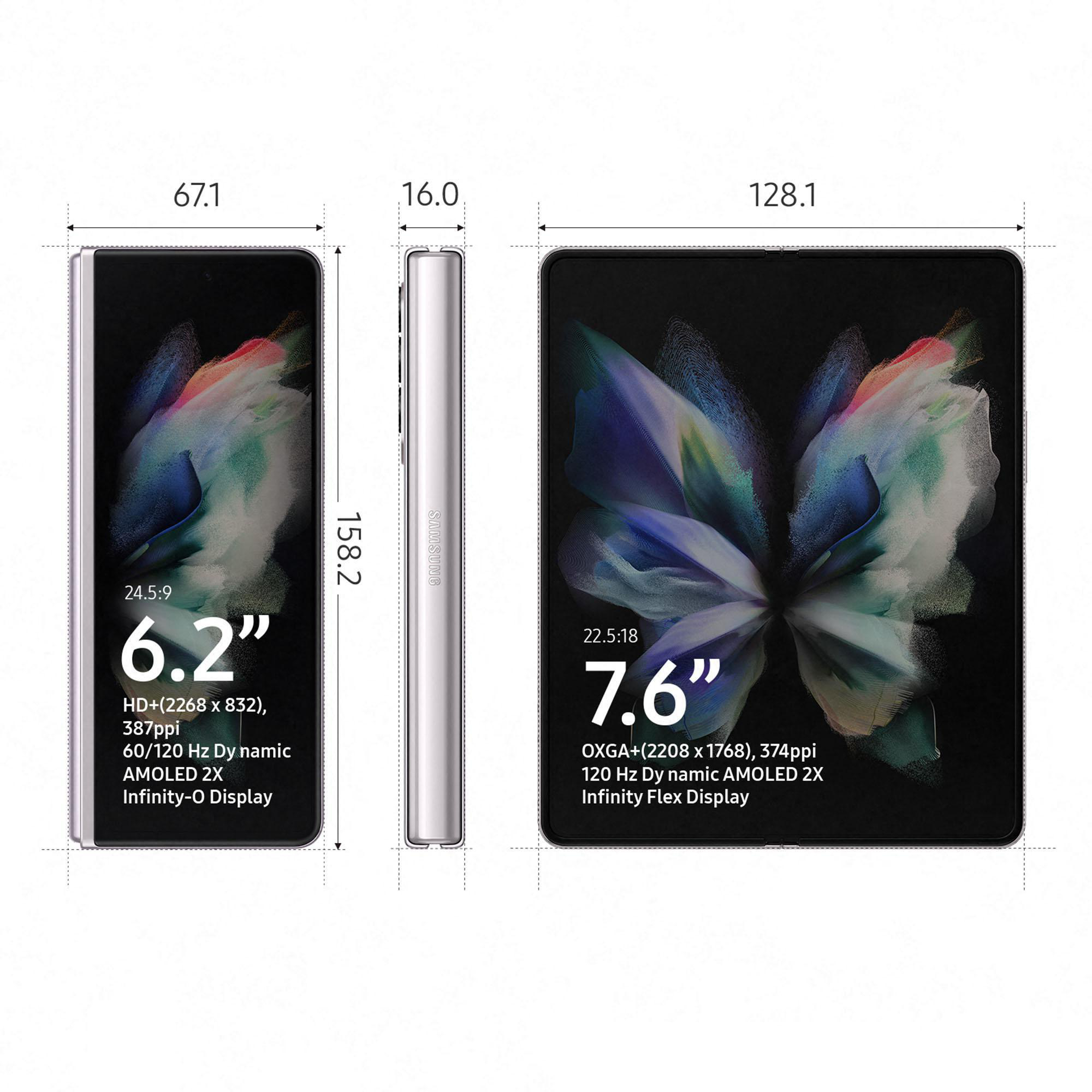 SAMSUNG Galaxy Z Fold3 5G 512 GB Phantom Silver Dual SIM