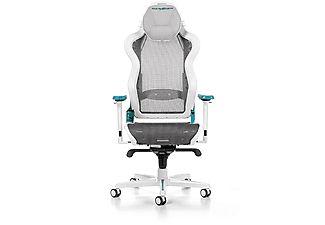 DXRACER Air R1S Gaming Chair, weiß/cyan/grau Gaming Stuhl, Weiß/Cyan/Grau