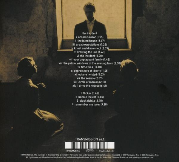 CD-Cover. Ein Mann schaut aus dem Fenster. Text über die Songs des Albums.