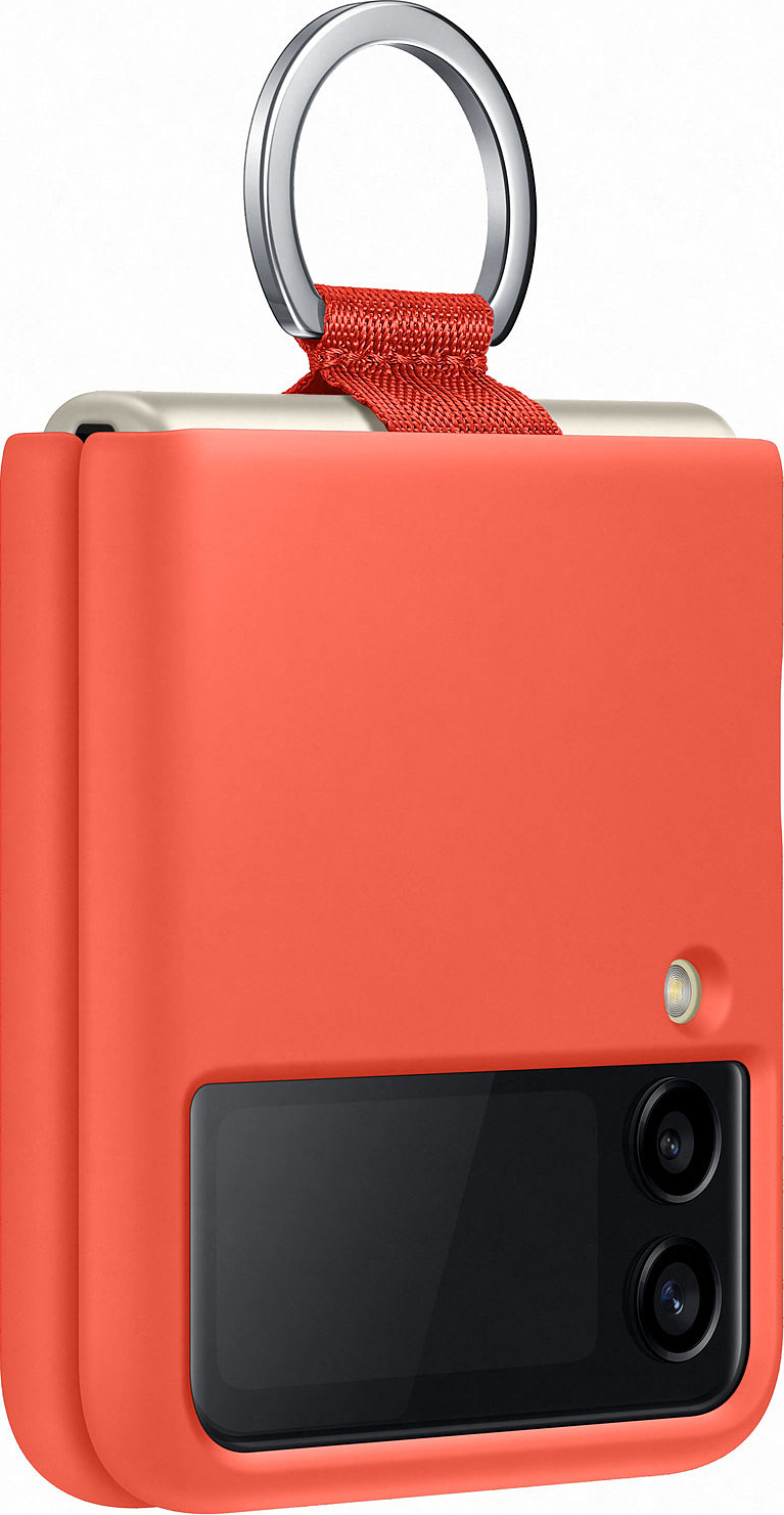 SAMSUNG Silicone Cover - Étui de protection avec anneau (Convient pour le modèle: Samsung Galaxy Z Flip3 5G)