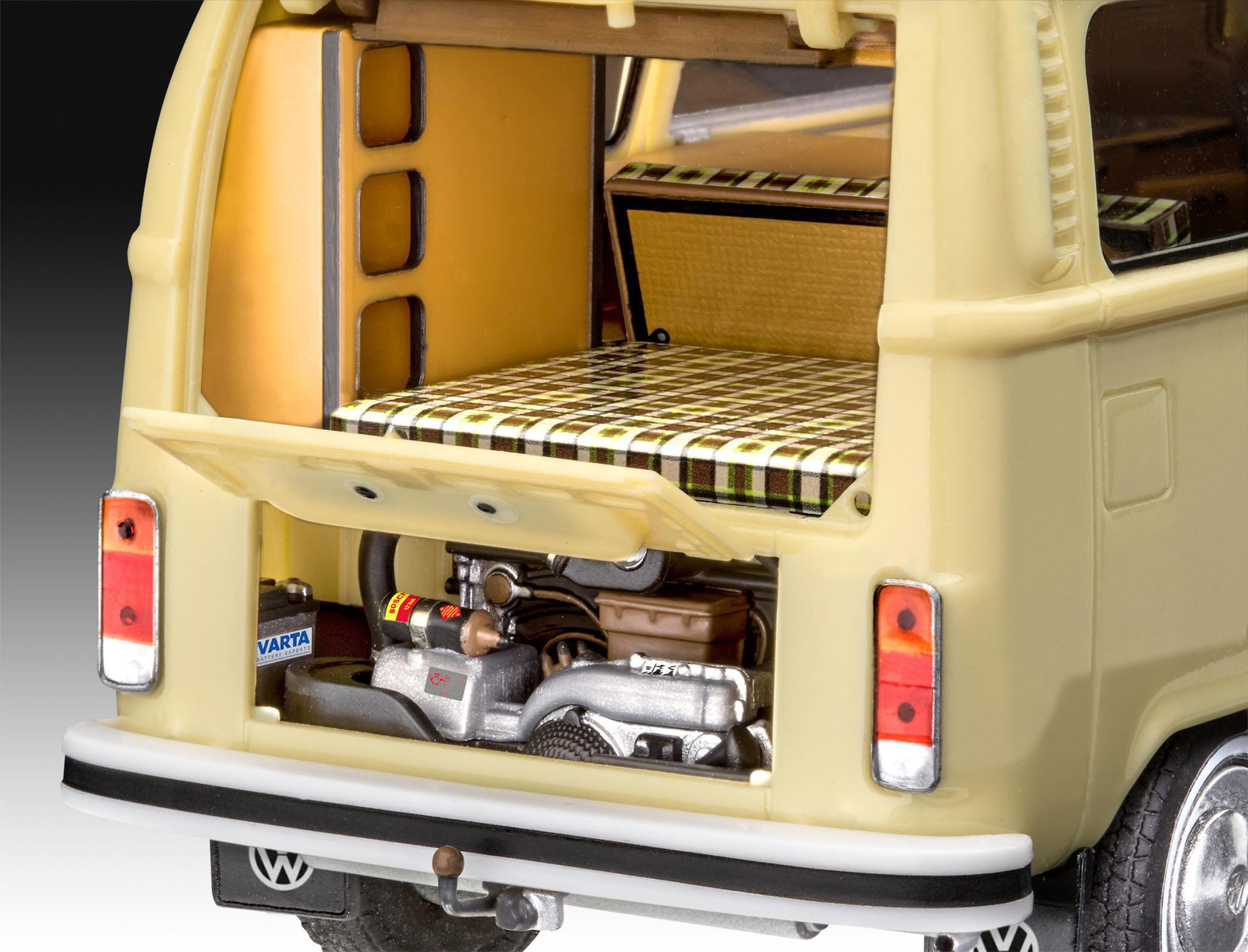 REVELL Model Set VW T2 Camper easy-click-system Modellbauspielzeugauto, Mehrfarbig