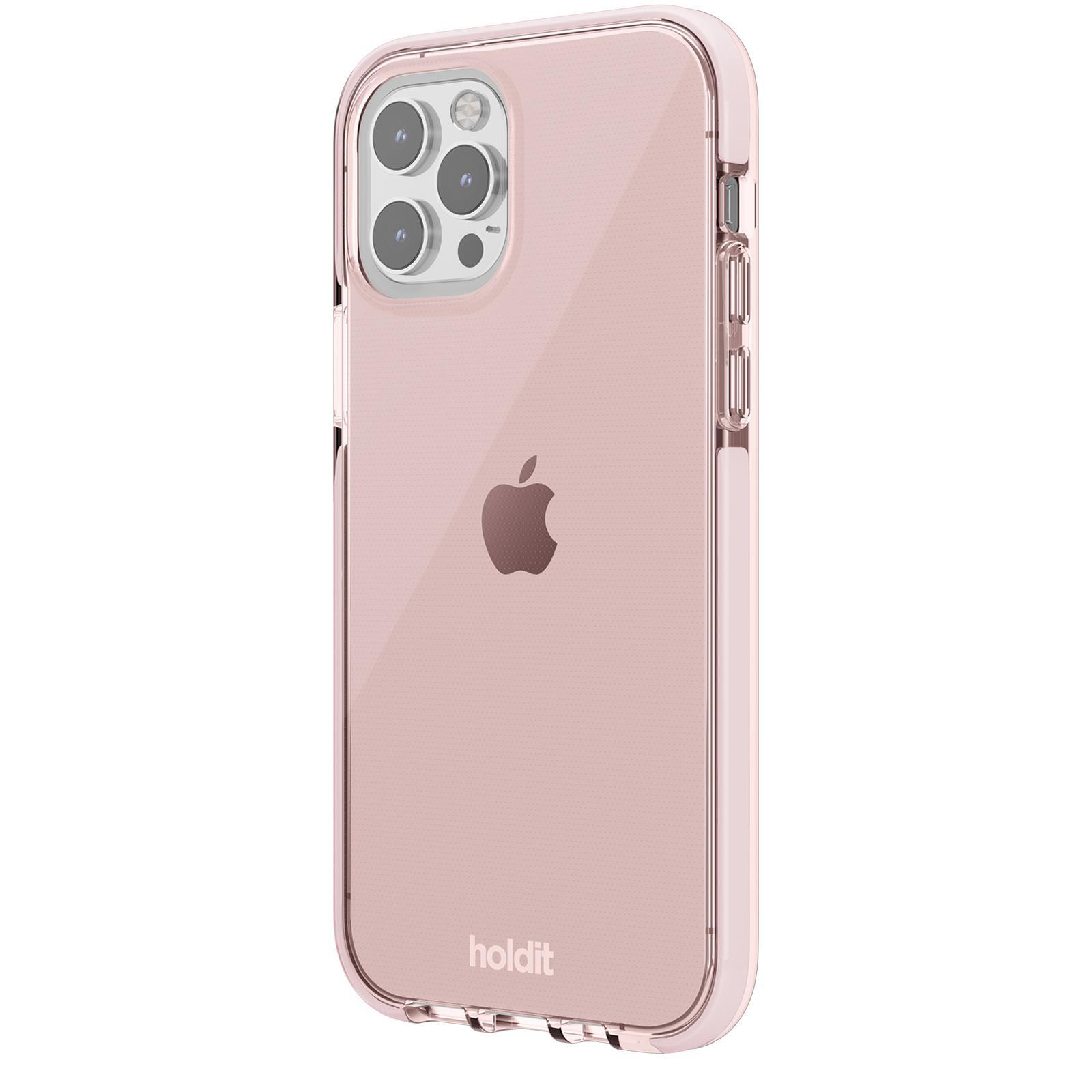 HOLDIT Blush Pro, Apple, Bookcover, Seethru, Pink iPhone iPhone 12, 12