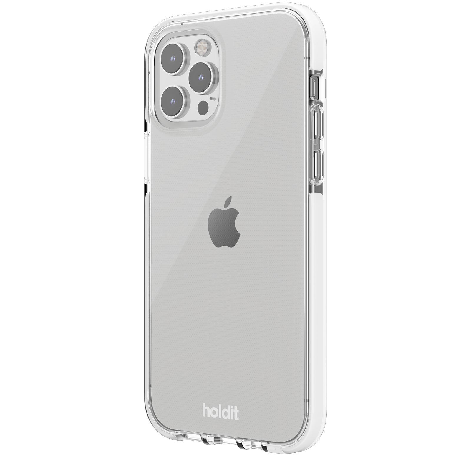 HOLDIT Seethru, Bookcover, Apple, iPhone 12, iPhone 12 Pro, White