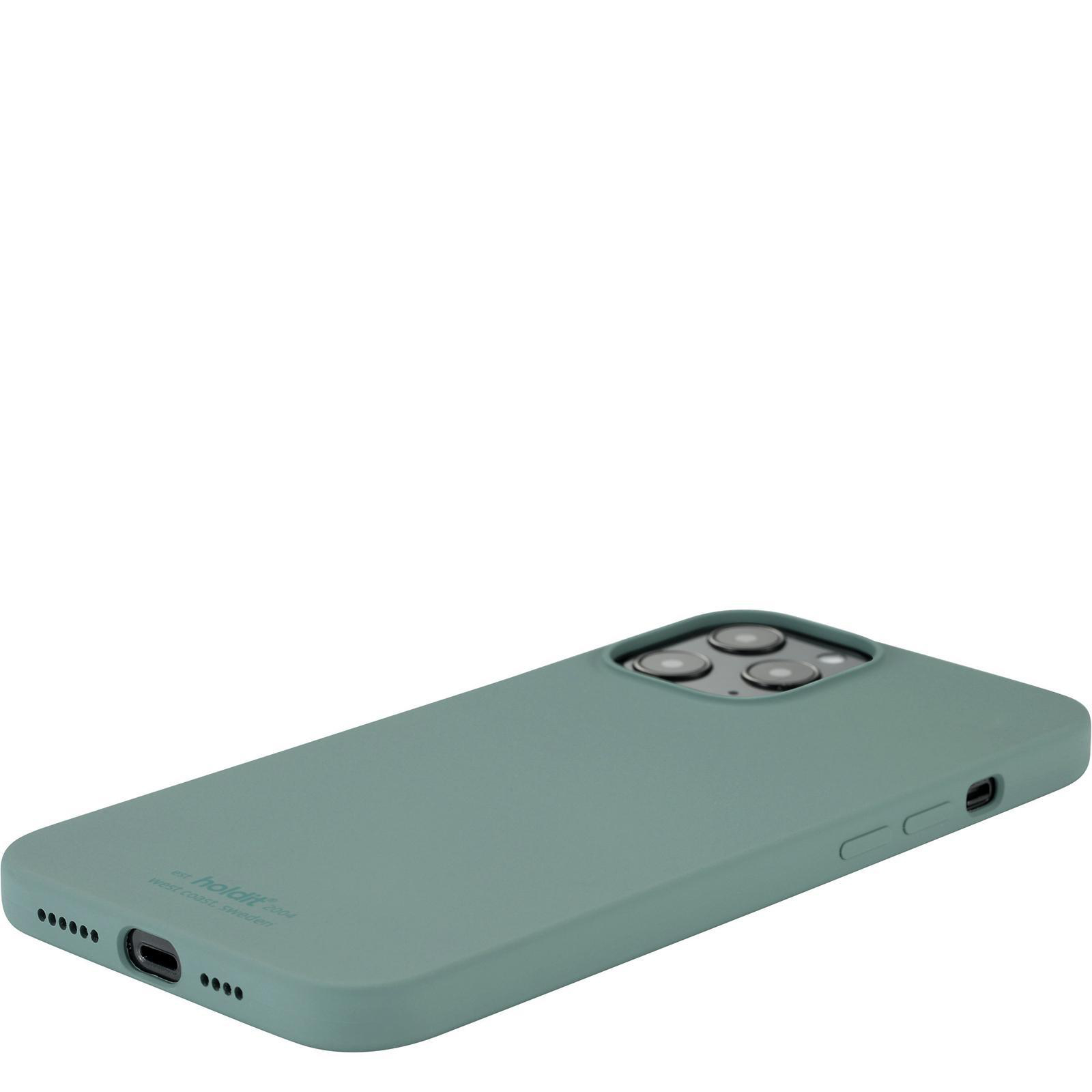 HOLDIT Silicone, Bookcover, Apple, iPhone 12 Max, Moss Green