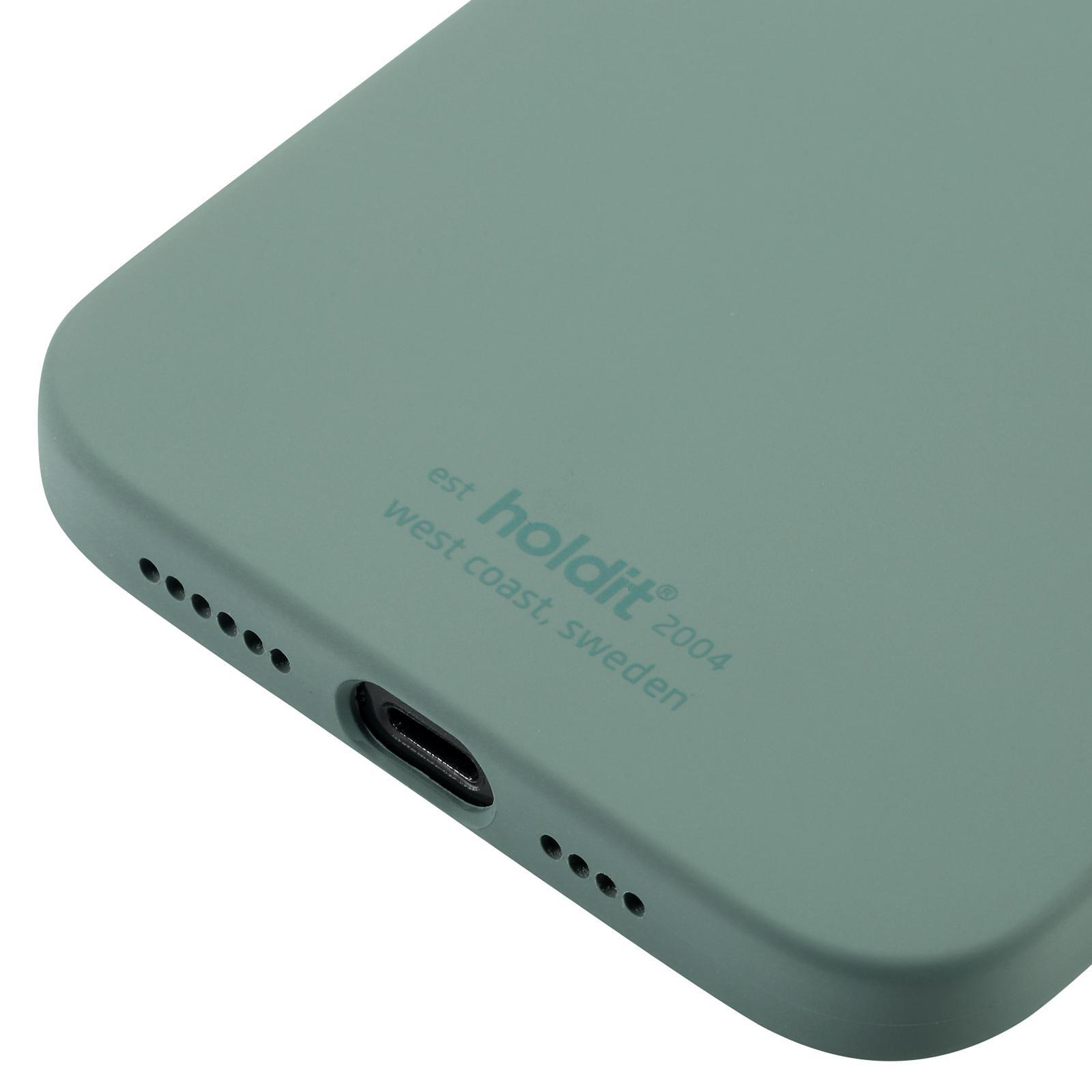 HOLDIT Silicone, Bookcover, Apple, iPhone 12 Max, Moss Green