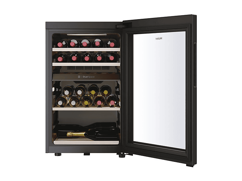 Haier HWS42GDAU1 Weinkühlschrank (142 kWh, EEK: G, Schwarz, Anzahl Flaschen: 42) — Foto 2 von 5