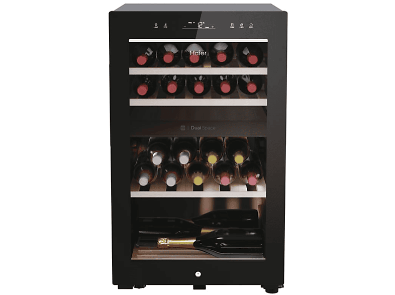 Haier HWS42GDAU1 Weinkühlschrank (142 kWh, EEK: G, Schwarz, Anzahl Flaschen: 42)