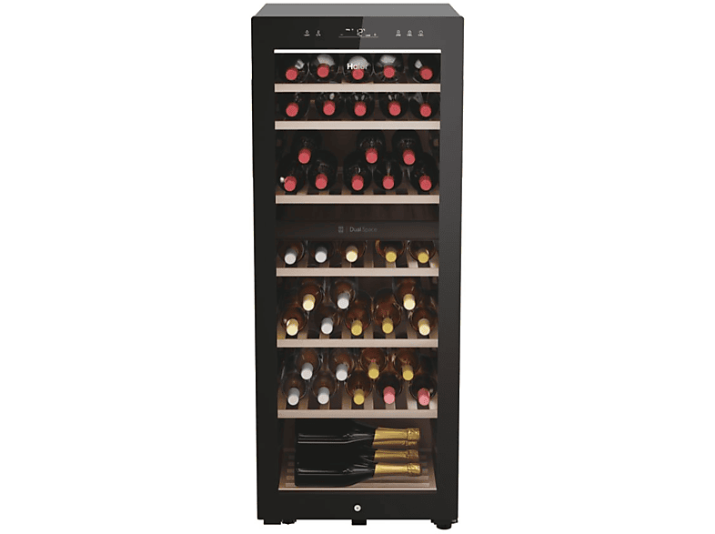 HAIER HWS77GDAU1 Weinkühlschrank (freistehend, 152 kWh, EEK: G, Schwarz,  Anzahl Flaschen: 77) online kaufen | MediaMarkt