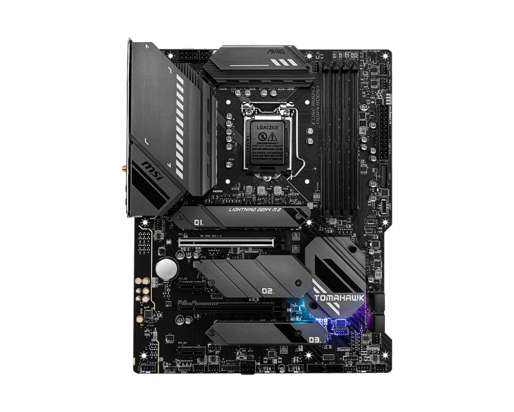 MSI Mag Z590 Tomahawk Wifi Soket 1200 DDR4 M.2 USB 3.2 Anakart Siyah